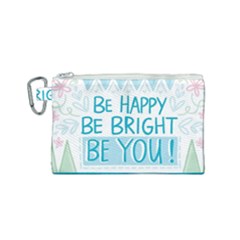 Motivation Positive Inspirational Canvas Cosmetic Bag (small) by Sapixe