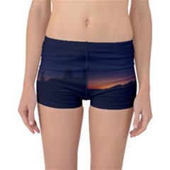 Nature Night Colorful Landscape Reversible Boyleg Bikini Bottoms by Sapixe