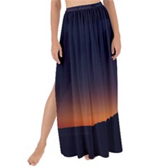 Nature Night Colorful Landscape Maxi Chiffon Tie-up Sarong by Sapixe