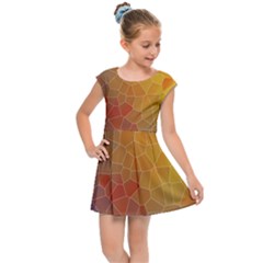 Colors Modern Contemporary Graphic Kids Cap Sleeve Dress