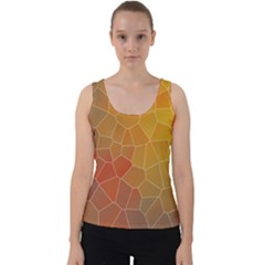 Colors Modern Contemporary Graphic Velvet Tank Top