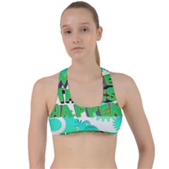 Gears Gear Interaction Act Do Criss Cross Racerback Sports Bra by Sapixe