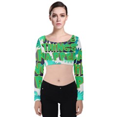 Gears Gear Interaction Act Do Velvet Crop Top by Sapixe