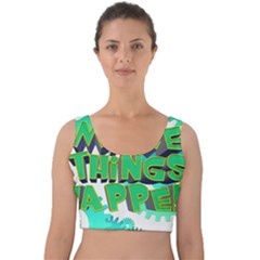 Gears Gear Interaction Act Do Velvet Crop Top