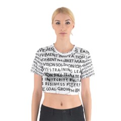 Success Business Professional Cotton Crop Top by Sapixe