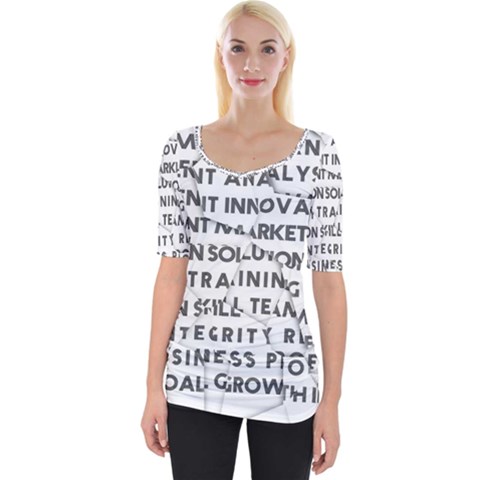 Success Business Professional Wide Neckline Tee by Sapixe