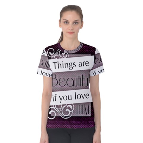 Beautiful Things Encourage Women s Cotton Tee by Sapixe