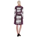 Beautiful Things Encourage Long Sleeve Velvet Front Wrap Dress View2