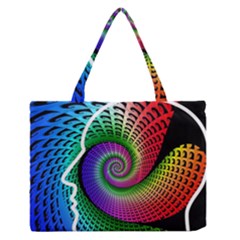 Head Spiral Self Confidence Zipper Medium Tote Bag by Sapixe