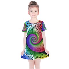 Head Spiral Self Confidence Kids  Simple Cotton Dress