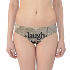 Motivational Calligraphy Grunge Hipster Bikini Bottoms by Sapixe