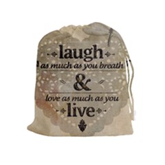 Motivational Calligraphy Grunge Drawstring Pouches (extra Large) by Sapixe