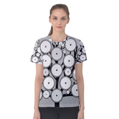 Gears Tree Structure Networks Women s Cotton Tee