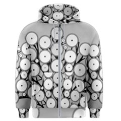 Gears Tree Structure Networks Men s Zipper Hoodie