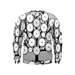 Gears Tree Structure Networks Kids  Sweatshirt