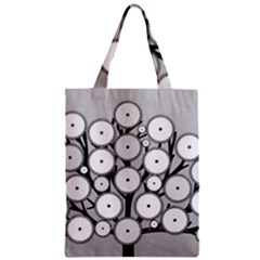 Gears Tree Structure Networks Zipper Classic Tote Bag