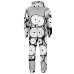 Gears Tree Structure Networks Hooded Jumpsuit (Men) 