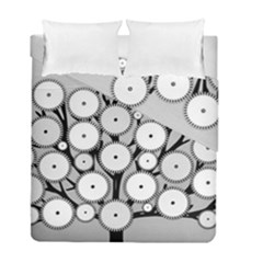 Gears Tree Structure Networks Duvet Cover Double Side (Full/ Double Size)