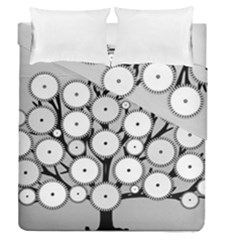 Gears Tree Structure Networks Duvet Cover Double Side (Queen Size)