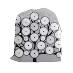 Gears Tree Structure Networks Drawstring Pouches (XXL)