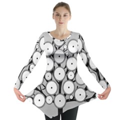 Gears Tree Structure Networks Long Sleeve Tunic 