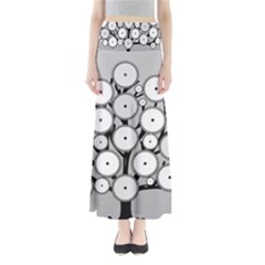 Gears Tree Structure Networks Full Length Maxi Skirt