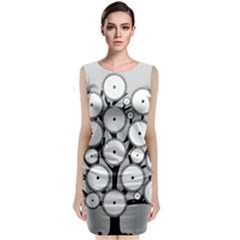 Gears Tree Structure Networks Classic Sleeveless Midi Dress