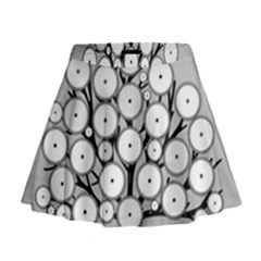 Gears Tree Structure Networks Mini Flare Skirt