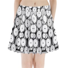 Gears Tree Structure Networks Pleated Mini Skirt