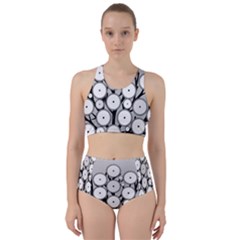 Gears Tree Structure Networks Racer Back Bikini Set