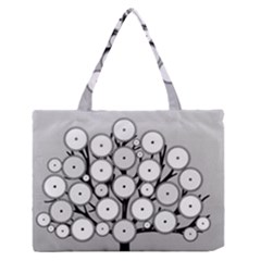 Gears Tree Structure Networks Zipper Medium Tote Bag