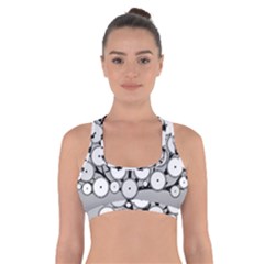 Gears Tree Structure Networks Cross Back Sports Bra