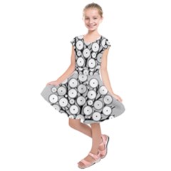 Gears Tree Structure Networks Kids  Short Sleeve Dress