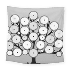 Gears Tree Structure Networks Square Tapestry (Large)