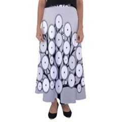 Gears Tree Structure Networks Flared Maxi Skirt