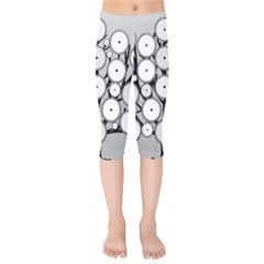 Gears Tree Structure Networks Kids  Capri Leggings 