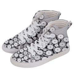 Gears Tree Structure Networks Women s Hi-Top Skate Sneakers