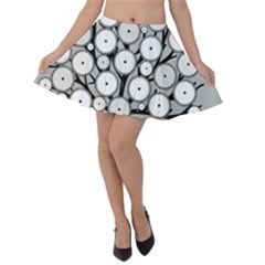 Gears Tree Structure Networks Velvet Skater Skirt