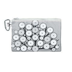 Gears Tree Structure Networks Canvas Cosmetic Bag (Medium)