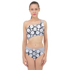 Gears Tree Structure Networks Spliced Up Two Piece Swimsuit