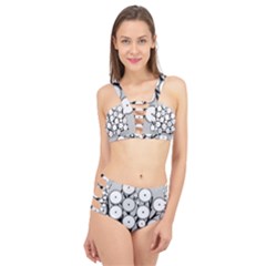 Gears Tree Structure Networks Cage Up Bikini Set