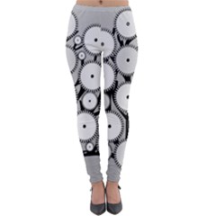 Gears Tree Structure Networks Lightweight Velour Leggings