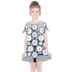 Gears Tree Structure Networks Kids  Simple Cotton Dress