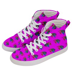 Opposite Way Fish Swimming Women s Hi-top Skate Sneakers by Sapixe