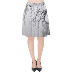 Tree Nature Landscape Velvet High Waist Skirt by Sapixe