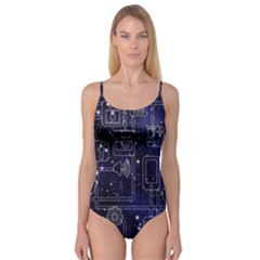 Networks Internet Social Camisole Leotard  by Sapixe