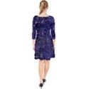 Networks Internet Social Quarter Sleeve Front Wrap Dress View2