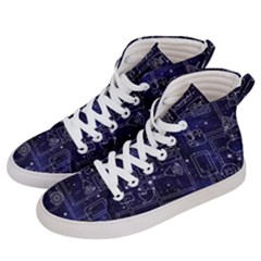 Networks Internet Social Men s Hi-top Skate Sneakers by Sapixe