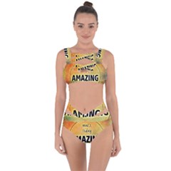 Beautiful Day Cheerful Munter Bandaged Up Bikini Set  by Sapixe