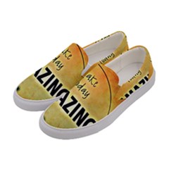 Beautiful Day Cheerful Munter Women s Canvas Slip Ons by Sapixe